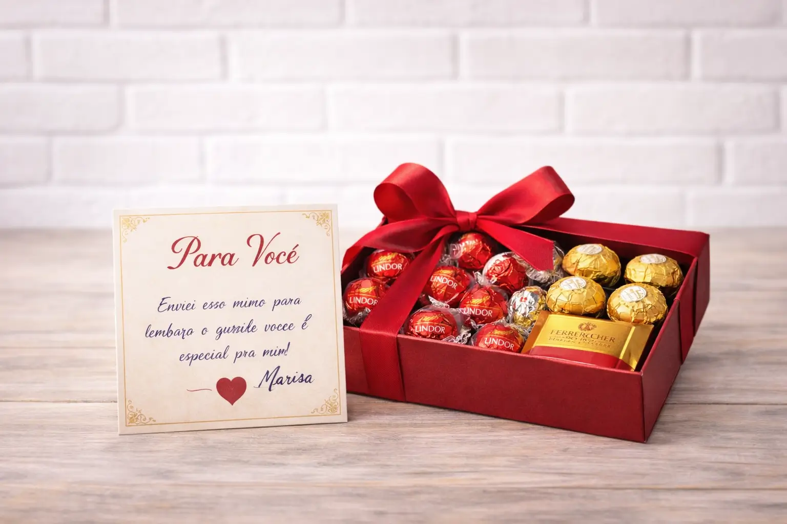 Caixa Premium de Chocolates Lindt & Ferrero